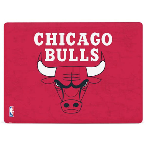 NBA Chicago Bulls Red Distressed Surface Laptop 2 Skin